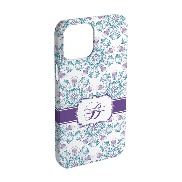 Custom Mandala Floral iPhone Case - Plastic - iPhone 15 (Personalized)