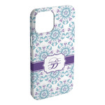 Mandala Floral iPhone Case - Plastic - iPhone 15 Plus (Personalized)