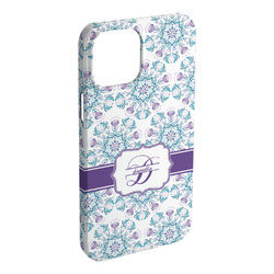 Mandala Floral iPhone Case - Plastic - iPhone 15 Pro Max (Personalized)
