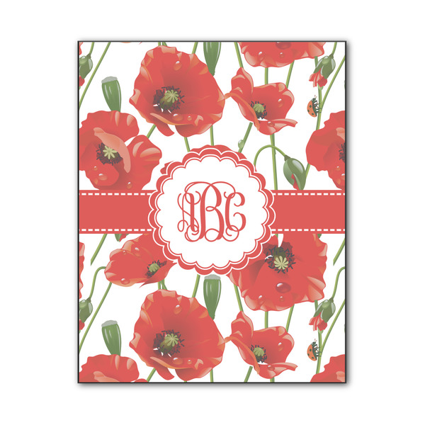 Custom Poppies Wood Print - 11x14 (Personalized)