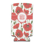 Poppies Can Cooler (tall 12 oz) (Personalized)