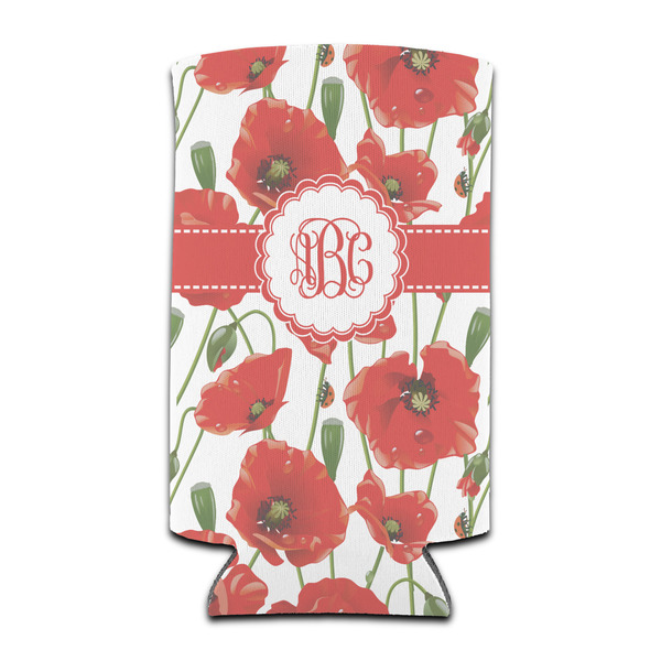 Custom Poppies Can Cooler (tall 12 oz) (Personalized)