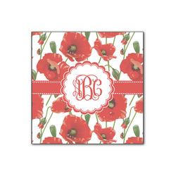 Poppies Wood Print - 12x12 (Personalized)