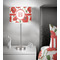 Poppies 13 inch drum lamp shade - in room