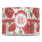Poppies 16" Drum Lampshade - FRONT (Poly Film)