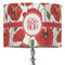 Poppies 16" Drum Lampshade - ON STAND (Fabric)