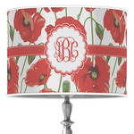 Poppies 16" Drum Lamp Shade - Poly-film (Personalized)
