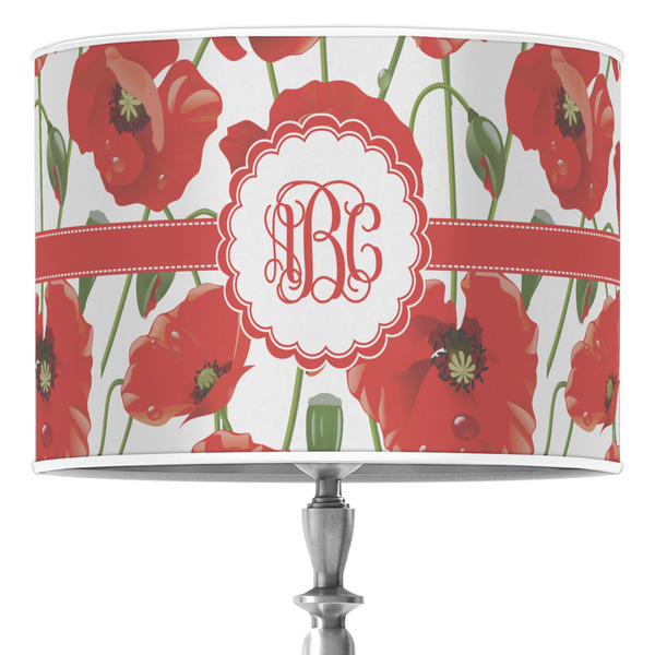 Custom Poppies 16" Drum Lamp Shade - Poly-film (Personalized)