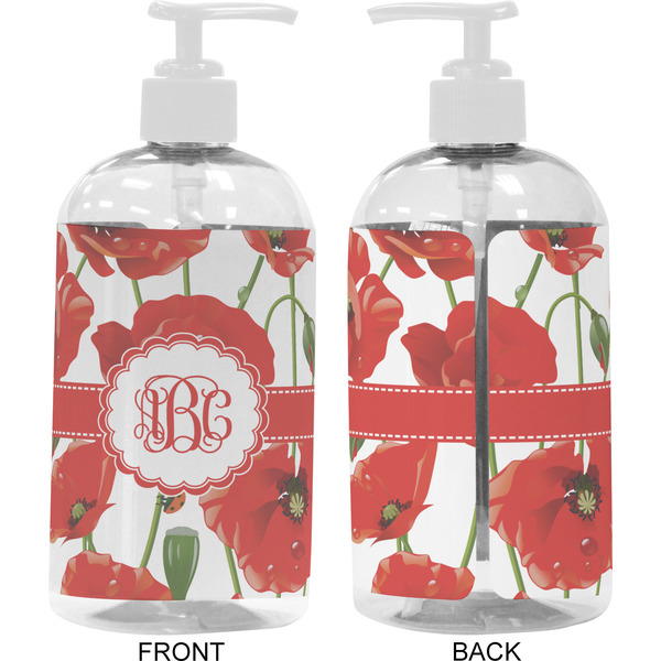 Poppies 16 oz Plastic Liquid Dispenser- Approval- White