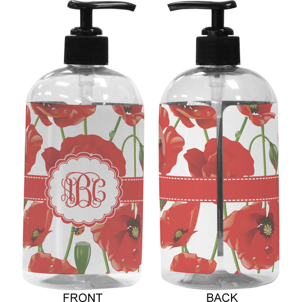 Poppies 16 oz Plastic Liquid Dispenser (Approval)