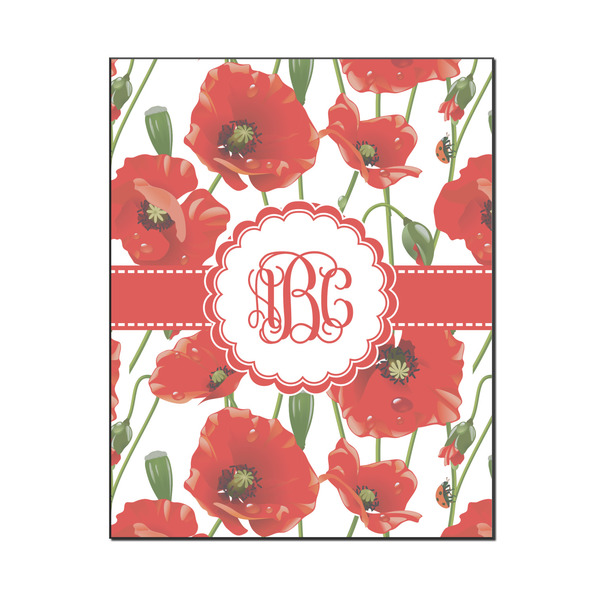 Custom Poppies Wood Print - 16x20 (Personalized)