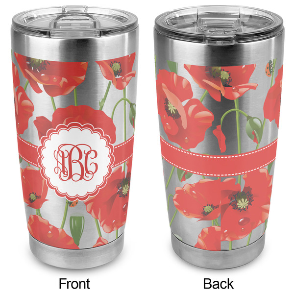 Poppies 20oz SS Tumbler - Full Print - Approval
