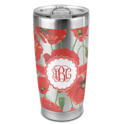 Poppies 20oz Stainless Steel Double Wall Tumbler - Full Print (Personalized)