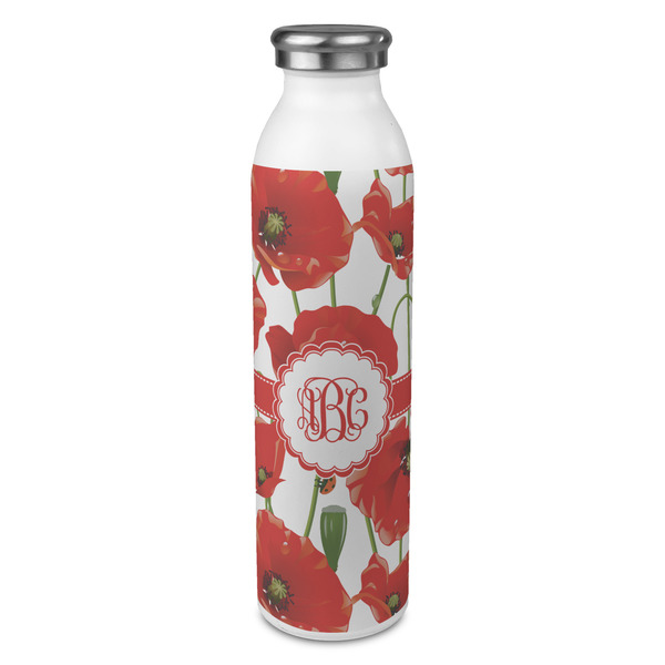 Custom Poppies 20oz Stainless Steel Water Bottle - Full Print (Personalized)