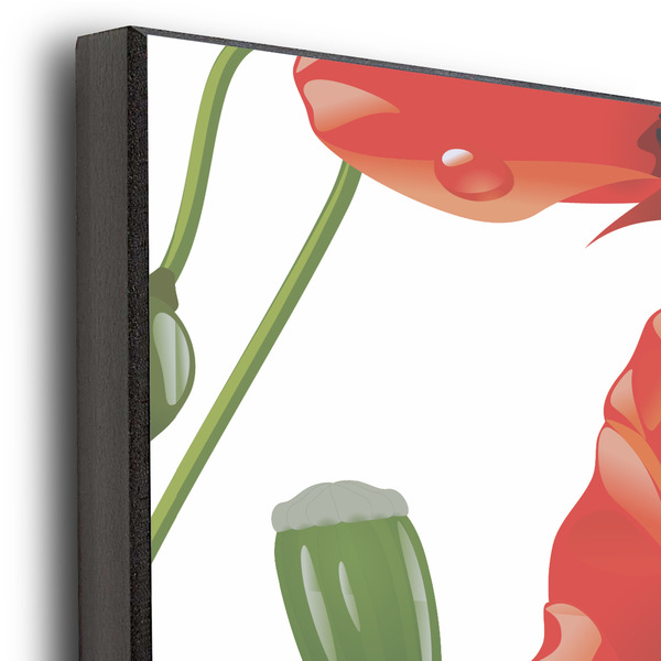 Poppies 20x30 Wood Print - Closeup