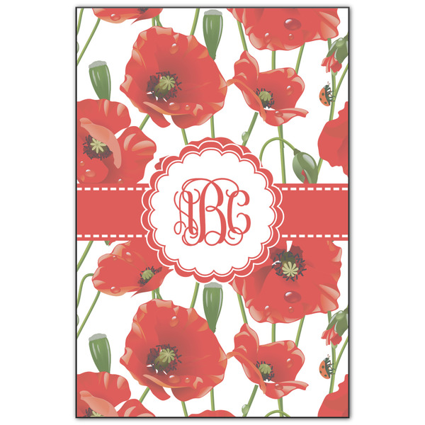Custom Poppies Wood Print - 20x30 (Personalized)