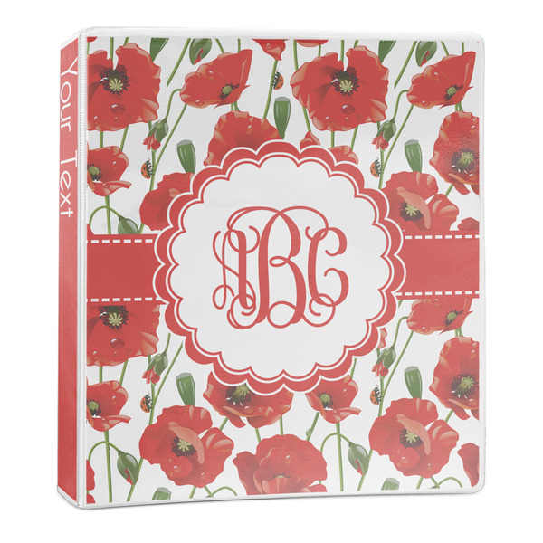 Custom Poppies 3-Ring Binder - 1 inch (Personalized)