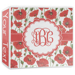 Poppies 3-Ring Binder - 3 inch (Personalized)
