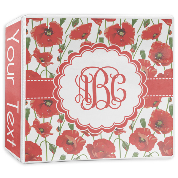 Custom Poppies 3-Ring Binder - 3 inch (Personalized)