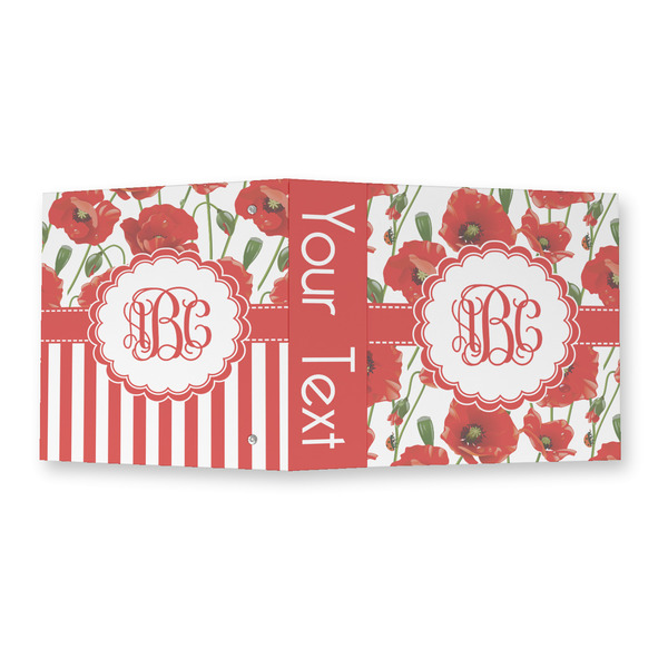Poppies 3 Ring Binders - Full Wrap - 2" - OPEN OUTSIDE