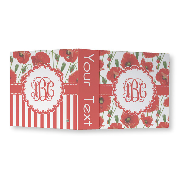 Poppies 3 Ring Binders - Full Wrap - 3" - OPEN OUTSIDE