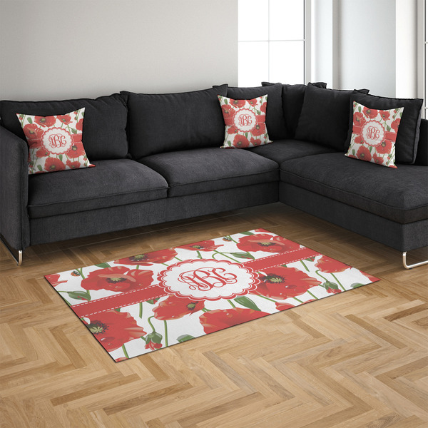 Poppies 4'x6' Indoor Area Rugs - IN CONTEXT