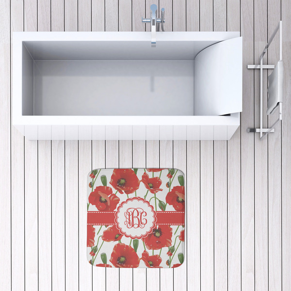 Poppies 48x48 Foam Memory Mat - LIFESTYLE