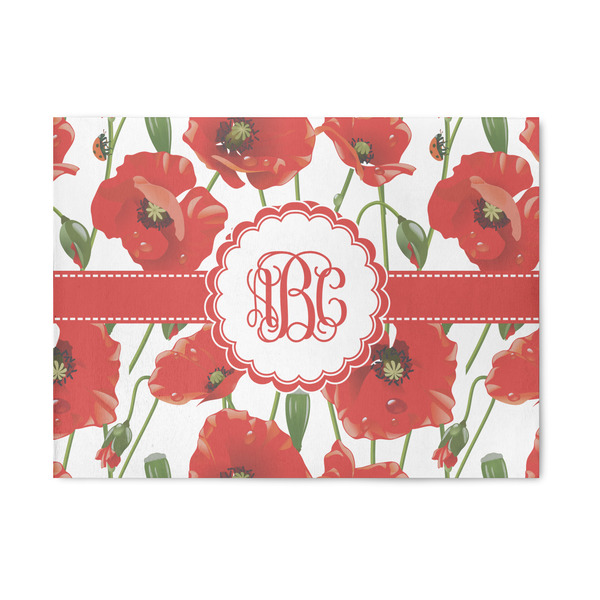 Custom Poppies 5' x 7' Patio Rug (Personalized)