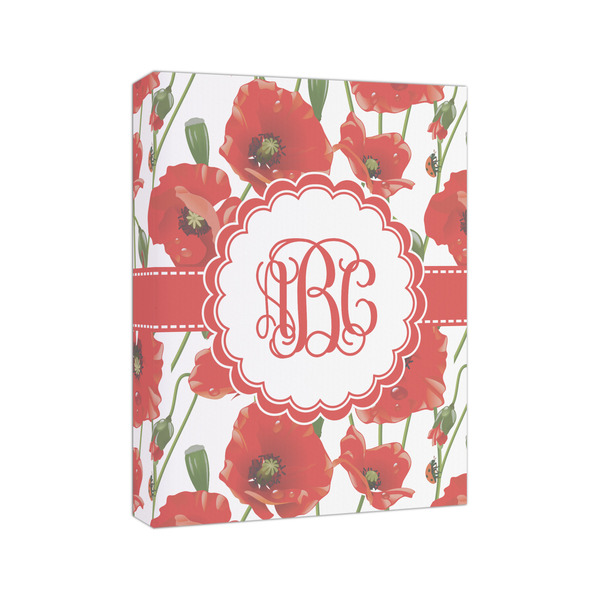 Poppies 8x10 - Canvas Print - Angled View