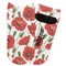 Poppies Adult Ankle Socks - Single Pair - Front and Back