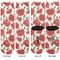 Poppies Adult Crew Socks - Double Pair - Front and Back - Apvl