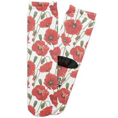 Poppies Adult Crew Socks (Personalized)