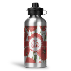 Poppies Water Bottle - Aluminum - 20 oz (Personalized)