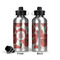 Poppies Aluminum Water Bottle - Front and Back
