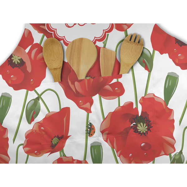 Poppies Apron - Pocket Detail with Props