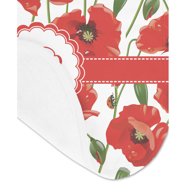 Poppies Baby Bib - AFT detail