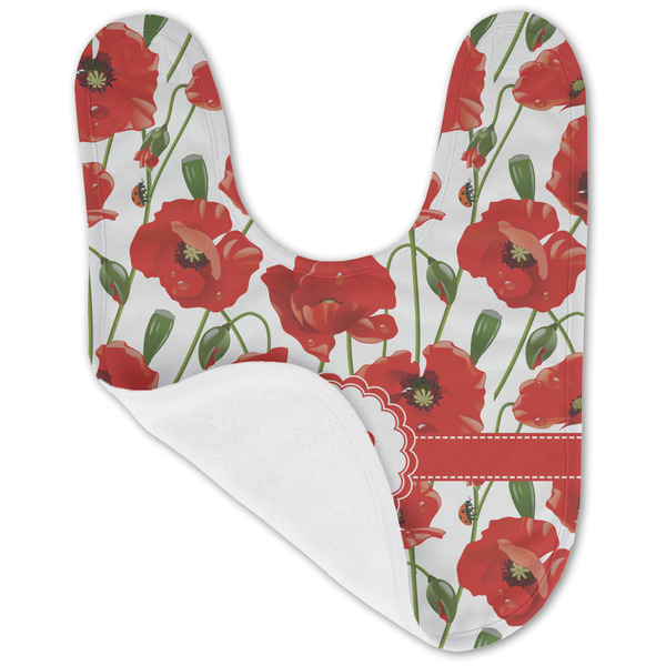 Poppies Baby Bib - AFT folded