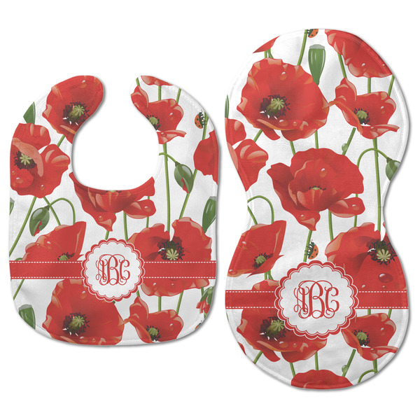 Poppies Baby Bib & Burp Set - Approval (new bib & burp)
