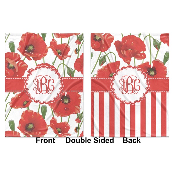 Poppies Baby Blanket (Double Sided - Printed Front and Back)