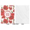 Poppies Baby Blanket (Single Side - Printed Front, White Back)