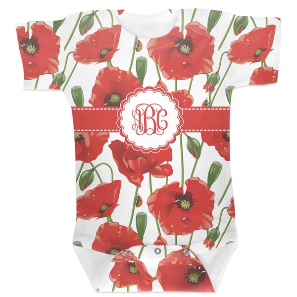 Custom Poppies Baby Bodysuit (Personalized)
