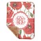 Poppies Sherpa Baby Blanket - 30" x 40" w/ Monograms