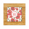 Poppies Bamboo Trivet with Ceramic Tile Insert (Personalized)