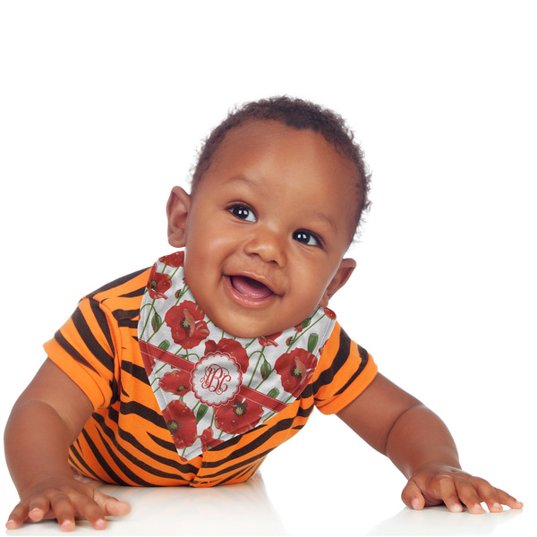 Poppies Bandana Bib - (Lifestyle 1 boy)