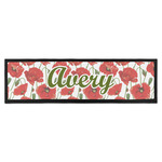 Poppies Bar Mat (Personalized)