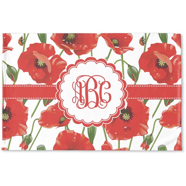 Custom Poppies Woven Mat (Personalized)