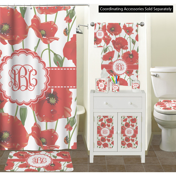 Poppies Bathroom Scene