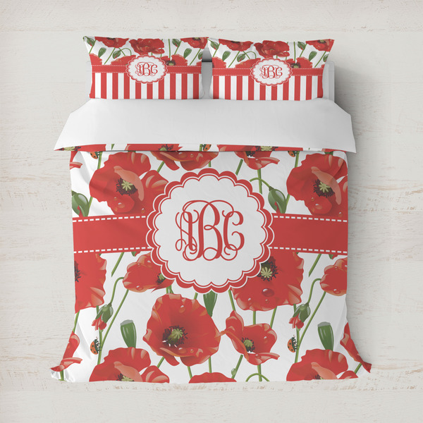 Custom Poppies Duvet Cover (Personalized)