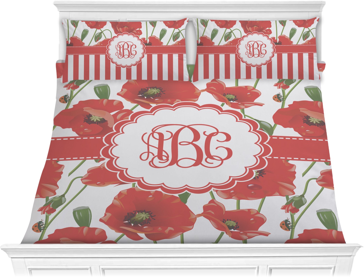 Poppies Comforter Set King (Personalized) YouCustomizeIt