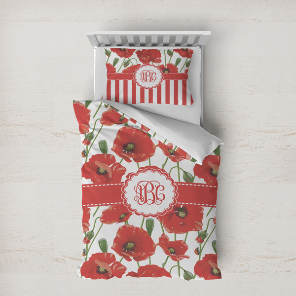Custom Poppies Duvet Cover Set - Twin XL (Personalized)
